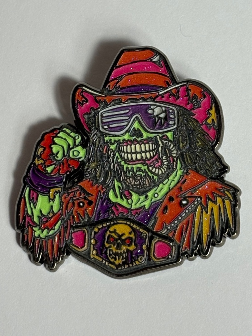 Macho Man Randy Savage Glow Dark Limited Edition Hat Pin Harle Pinz Custom Pins